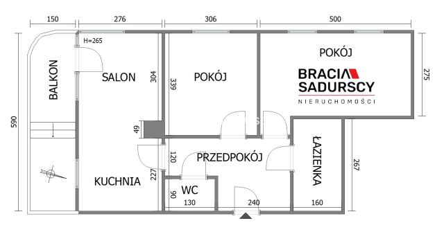 Mieszkanie 3-pokojowe Kraków Dębniki, ul. dr. Jana Piltza. Zdjęcie 23