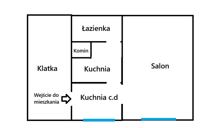 Mieszkanie 2-pokojowe Rybnik Maroko-Nowiny, ul. Dąbrówki