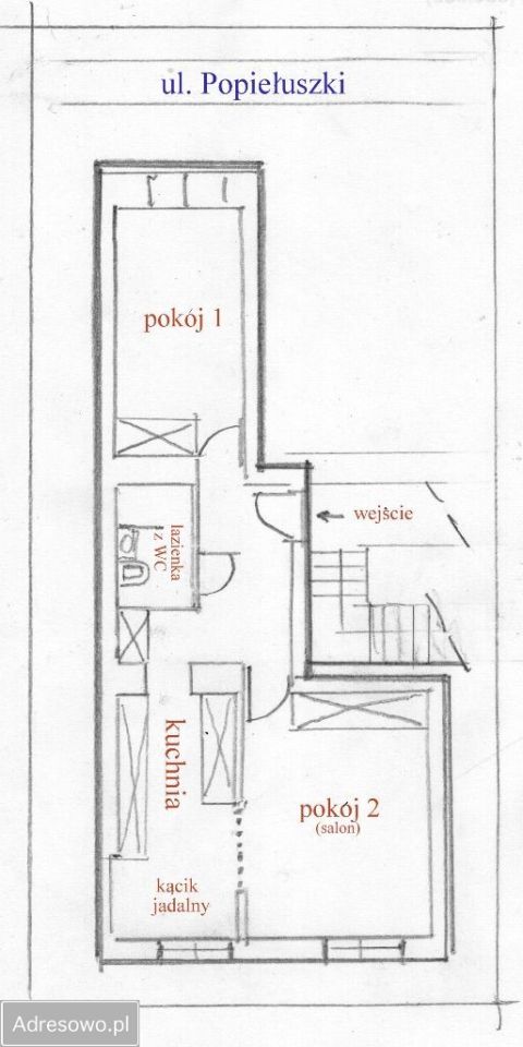 Mieszkanie 2-pokojowe Warszawa Żoliborz, ul. ks. Jerzego Popiełuszki. Zdjęcie 15