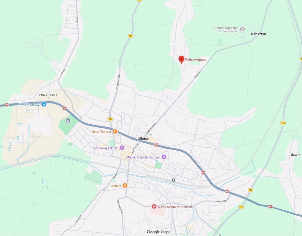 Działka budowlana Olkusz Podgrabie, ul. Polne Wzgórze. Zdjęcie 4