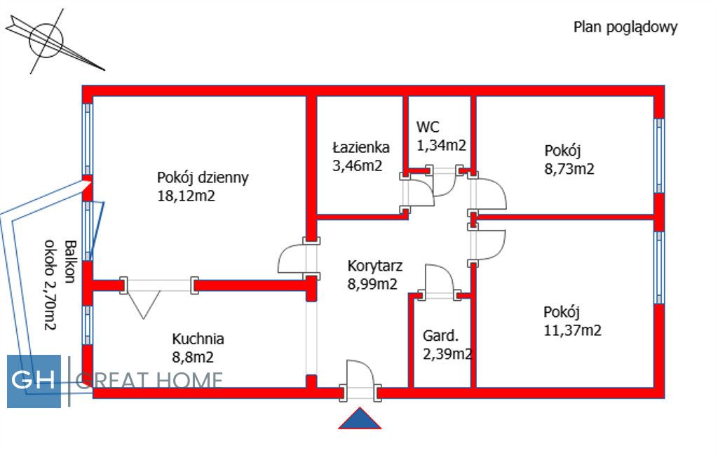 Mieszkanie 3-pokojowe Warszawa Mokotów, ul. Jadźwingów. Zdjęcie 14