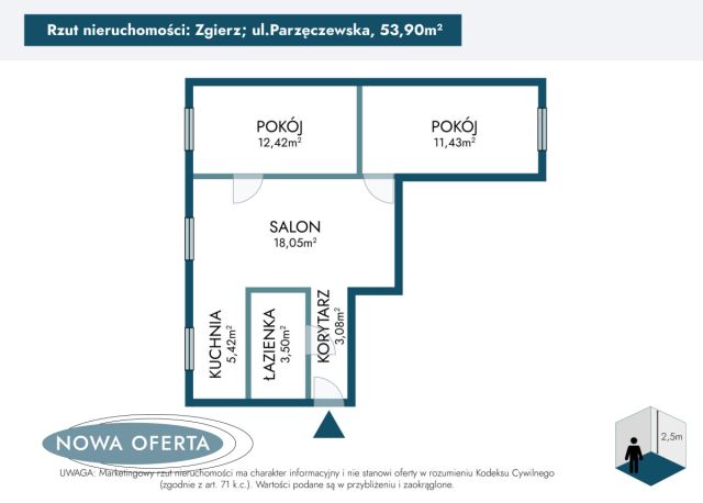 Mieszkanie 3-pokojowe Zgierz, ul. Parzęczewska. Zdjęcie 12
