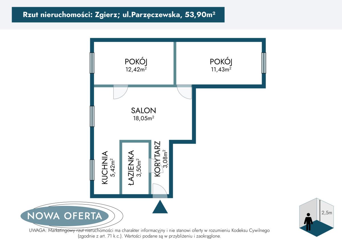 Mieszkanie 3-pokojowe Zgierz, ul. Parzęczewska. Zdjęcie 12