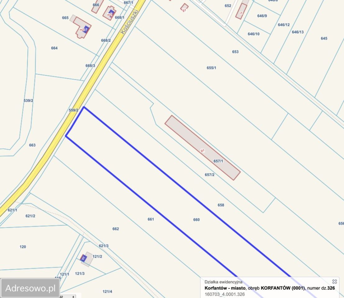 Działka budowlana Korfantów. Zdjęcie 5