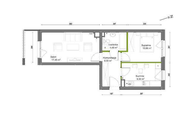 Mieszkanie 2-pokojowe Wrocław Ołtaszyn, ul. Orawska. Zdjęcie 8