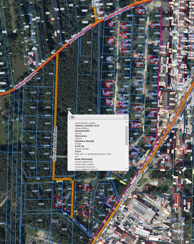 Działka leśna Warszawa Wesoła, ul. Zadrzewiona