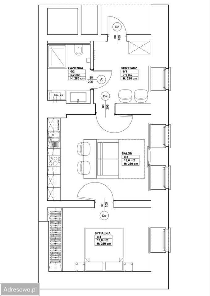 Mieszkanie 2-pokojowe Giżycko, ul. Warszawska. Zdjęcie 9