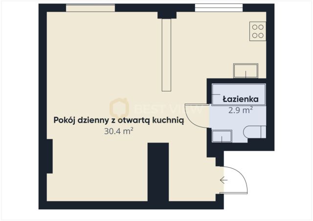 Mieszkanie 1-pokojowe Warszawa Śródmieście, ul. gen. Władysława Andersa. Zdjęcie 10