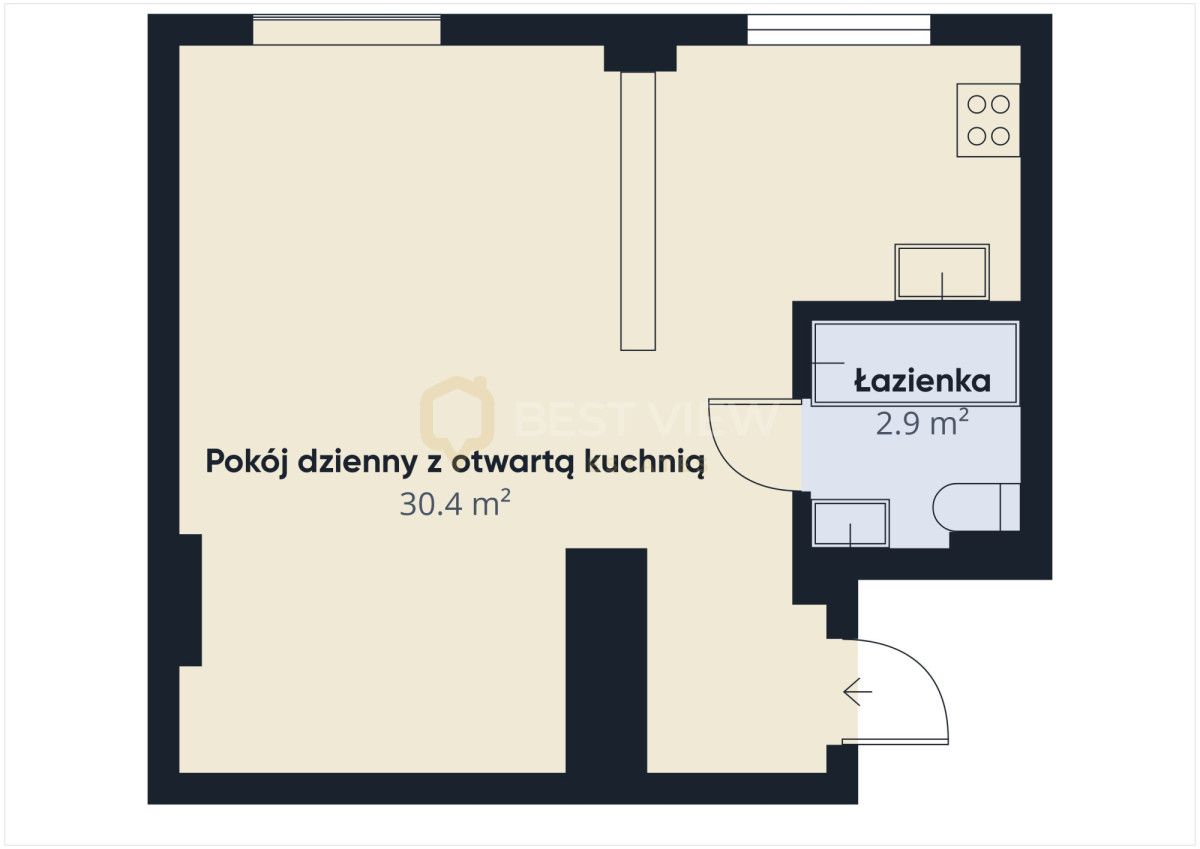 Mieszkanie 1-pokojowe Warszawa Śródmieście, ul. gen. Władysława Andersa. Zdjęcie 10