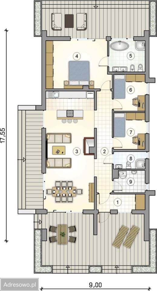 dom wolnostojący, 3 pokoje Osieczany. Zdjęcie 18