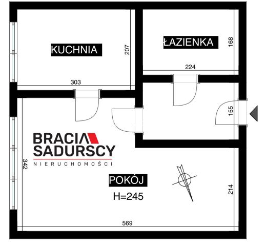 Mieszkanie 1-pokojowe Pobiednik Wielki. Zdjęcie 16