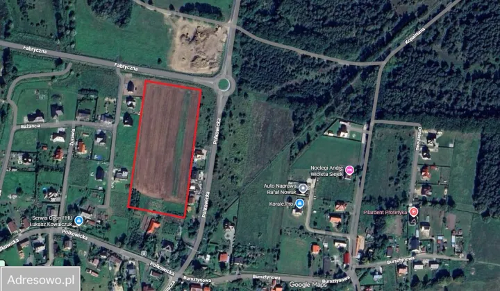 Działka budowlana Sobin, ul. Polkowicka