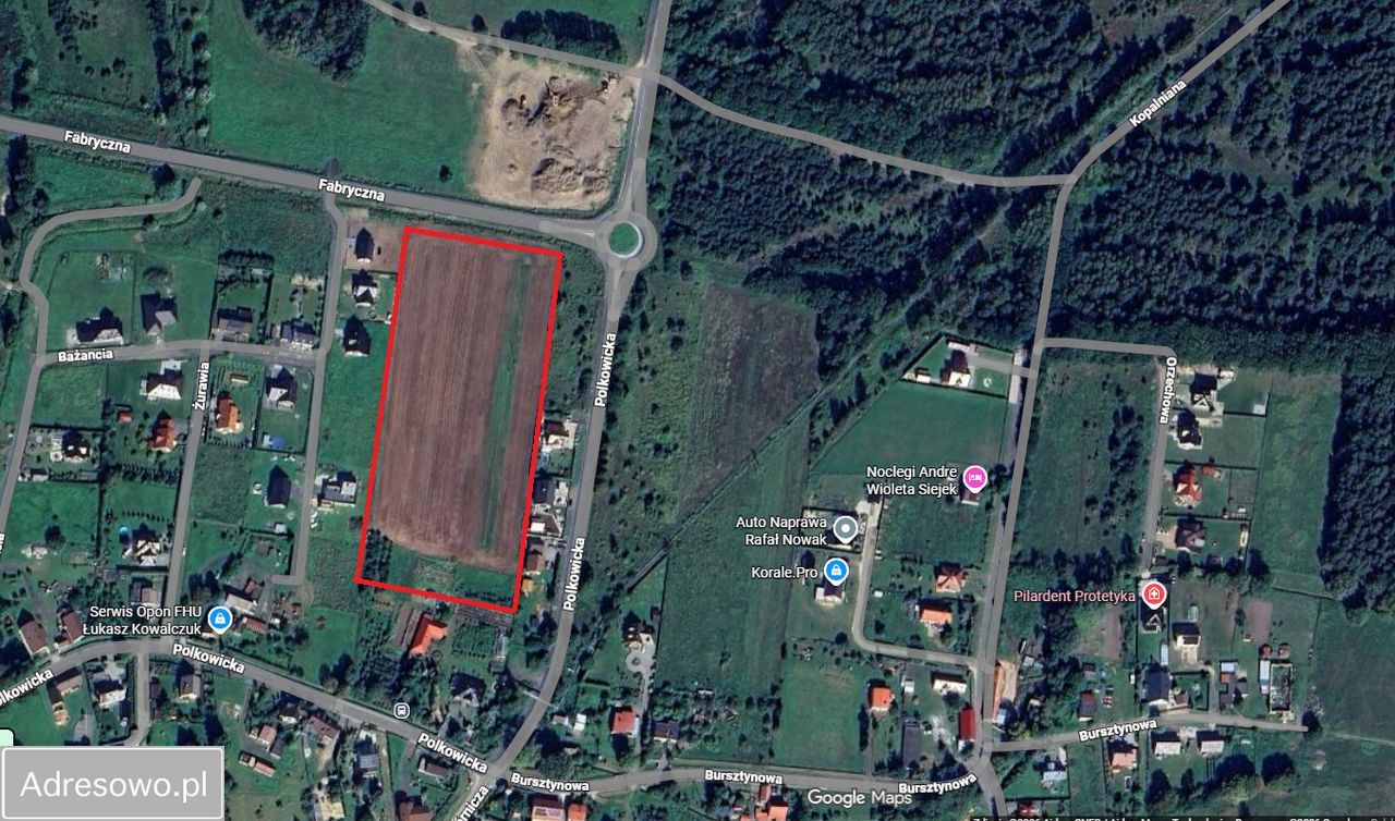 Działka budowlana Sobin, ul. Polkowicka. Zdjęcie 1