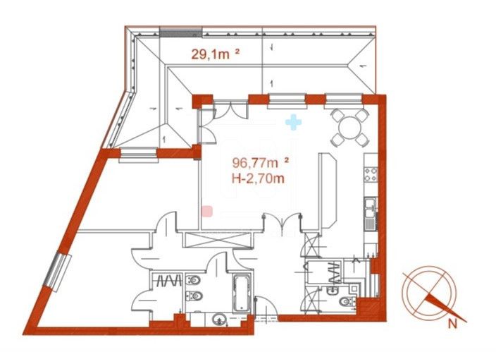 Mieszkanie 4-pokojowe Warszawa Bielany, ul. Kolektorska. Zdjęcie 10