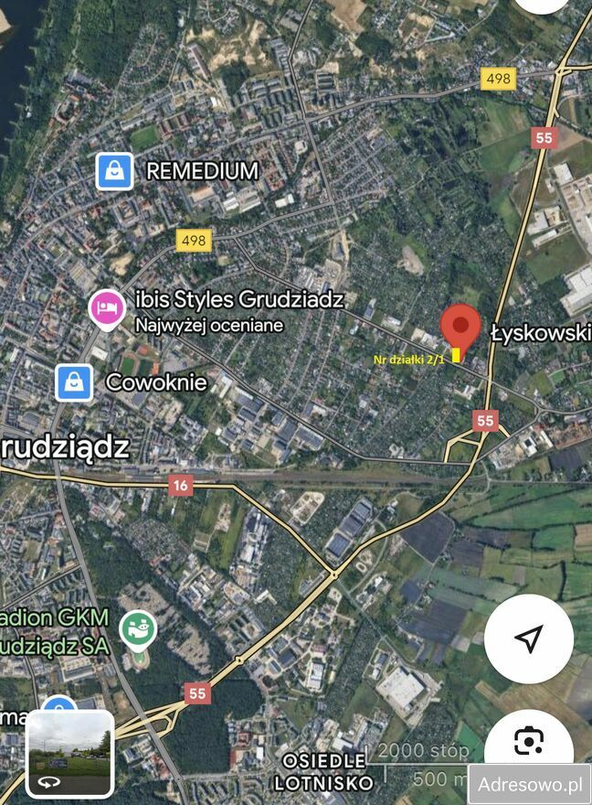 Działka inwestycyjna Grudziądz, ul. Łyskowskiego