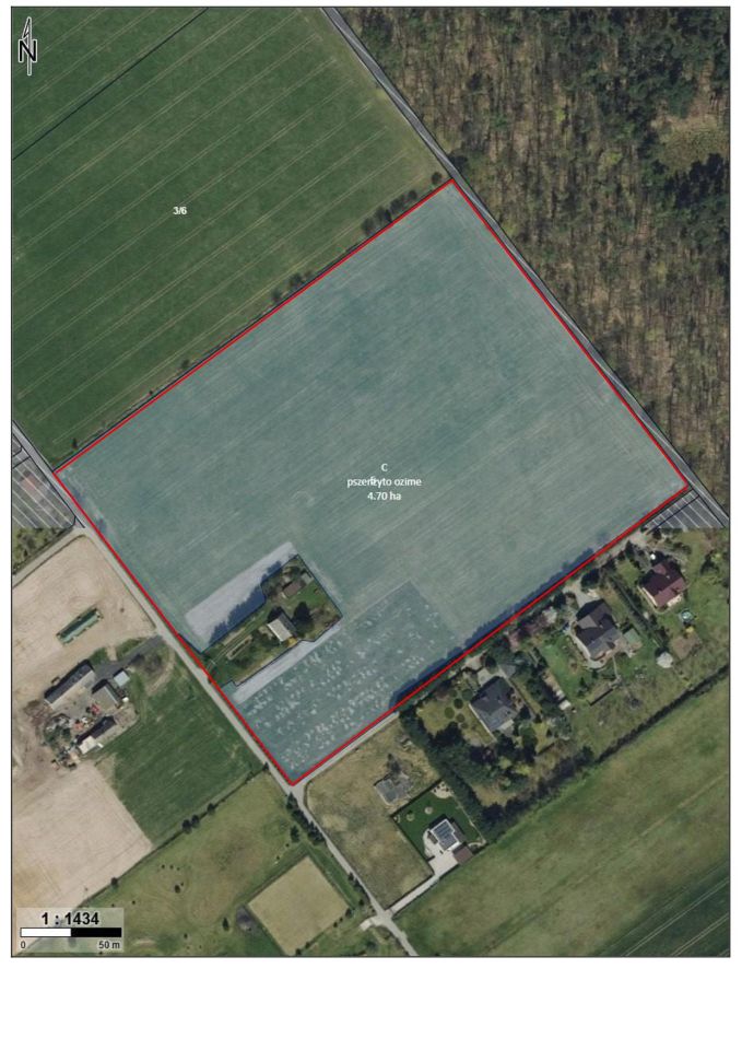 Działka budowlana Wieniec-Zalesie, ul. Bociania