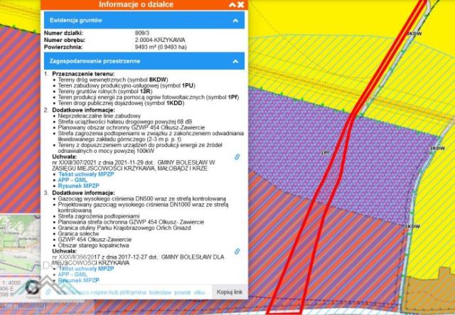 Działka inwestycyjna Krzykawa. Zdjęcie 3