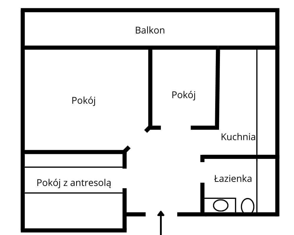 Mieszkanie 3-pokojowe Kraków Czyżyny, os. 2 Pułku Lotniczego. Zdjęcie 7