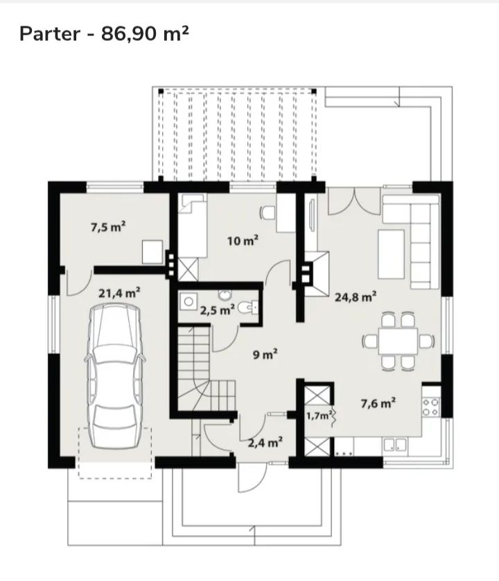 dom wolnostojący, 4 pokoje Jankowice Małe. Zdjęcie 10