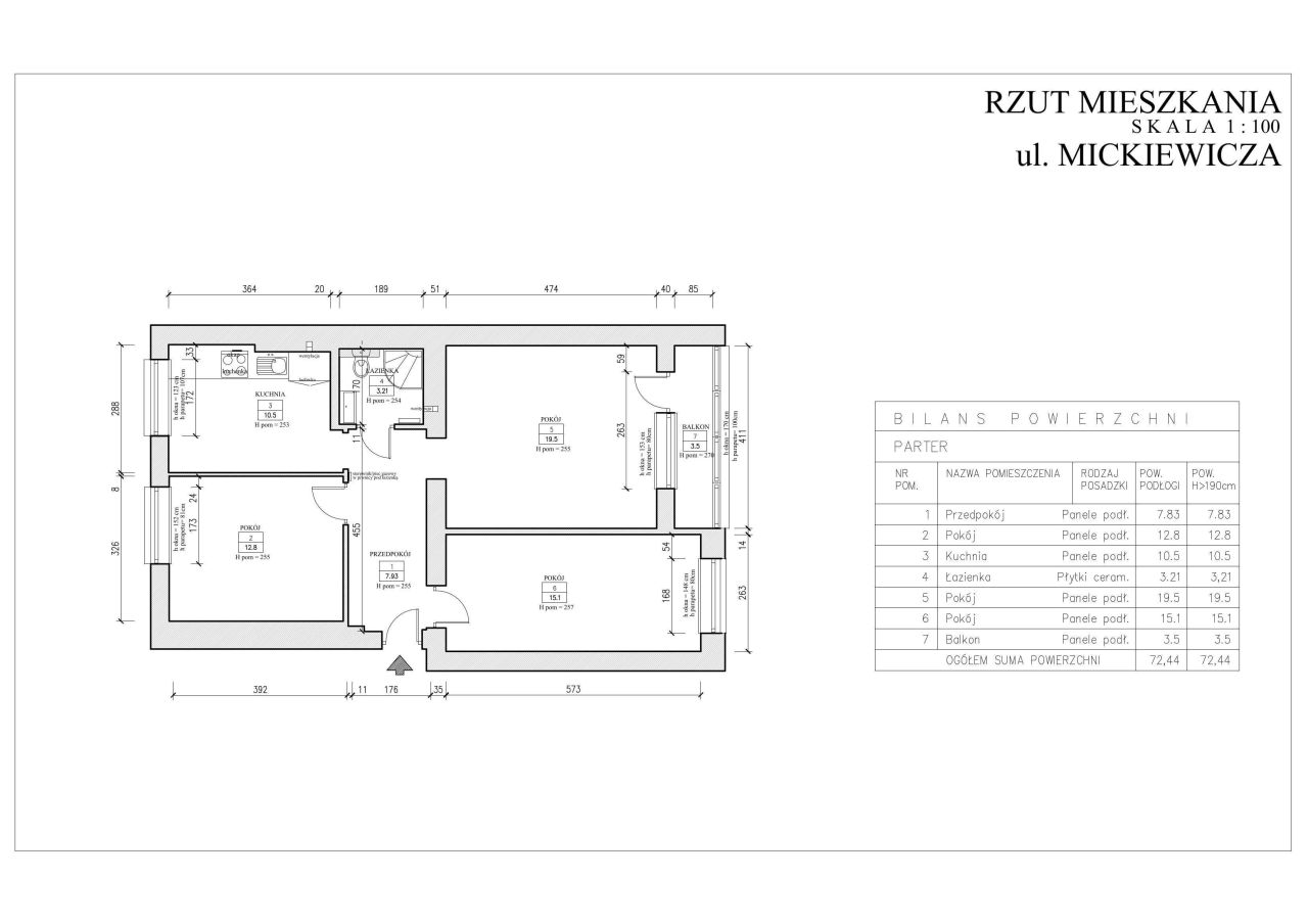 Mieszkanie 3-pokojowe Syców, ul. Adama Mickiewicza. Zdjęcie 8