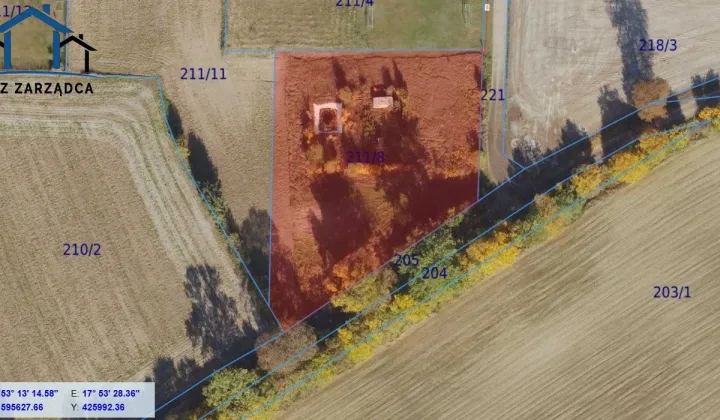 Działka budowlana Wtelno