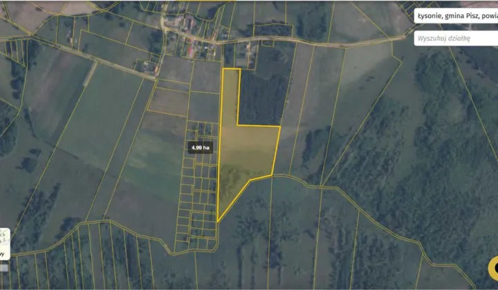 Działka rolna Łysonie