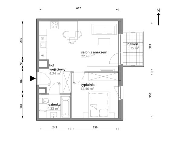 Mieszkanie 2-pokojowe Warszawa Praga-Południe, ul. Podskarbińska. Zdjęcie 7