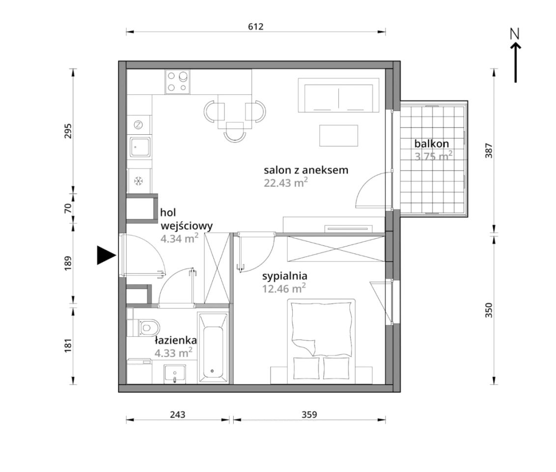 Mieszkanie 2-pokojowe Warszawa Praga-Południe, ul. Podskarbińska. Zdjęcie 7
