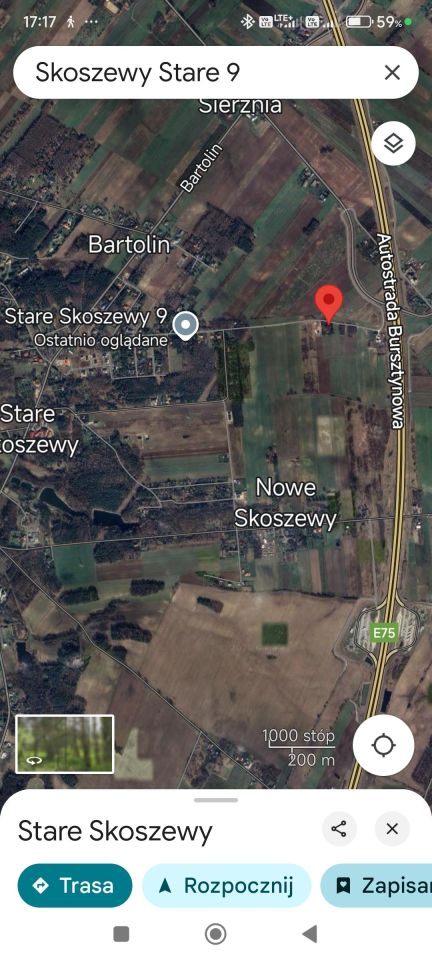 Działka budowlana Stare Skoszewy. Zdjęcie 2