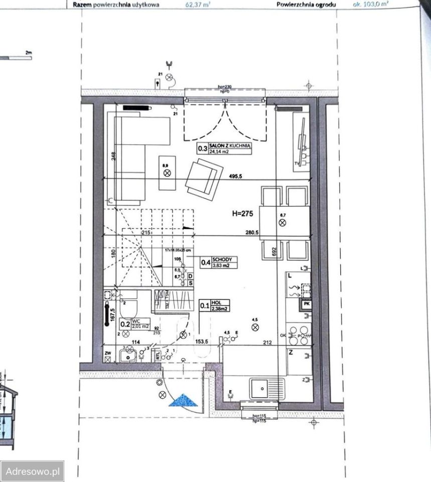 dom szeregowy, 3 pokoje Falenty Nowe, ul. Apartamentowa. Zdjęcie 18