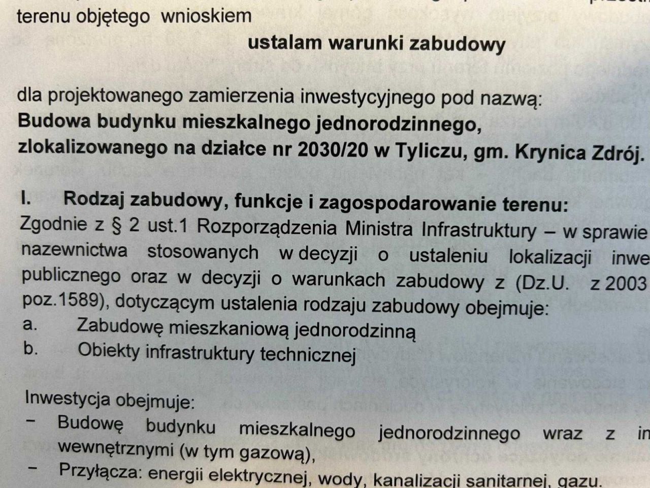 Działka budowlana Tylicz, ul. Wolności. Zdjęcie 2