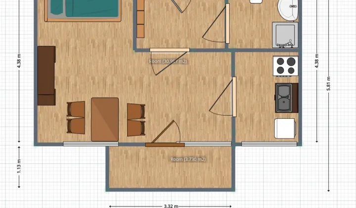 Mieszkanie 1-pokojowe Krasnystaw, ul. Sobieskiego