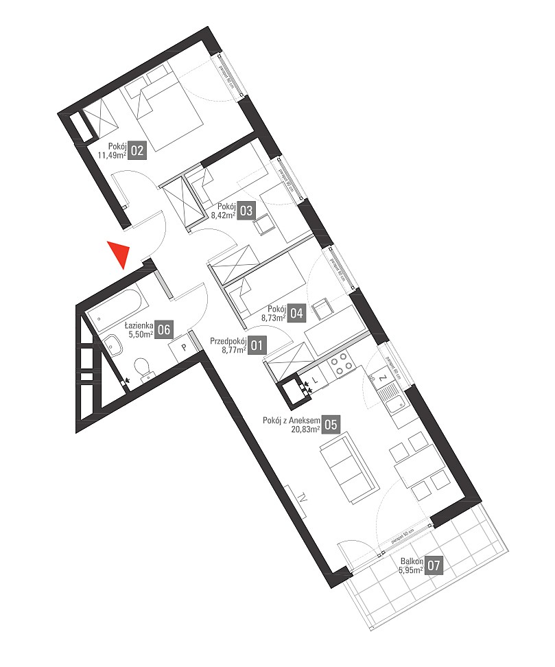 Mieszkanie 4-pokojowe Olsztyn, ul. Tęczowy Las. Zdjęcie 2