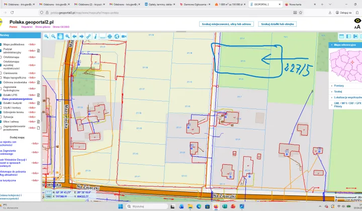 Działka budowlana Załuski, ul. Mazowiecka