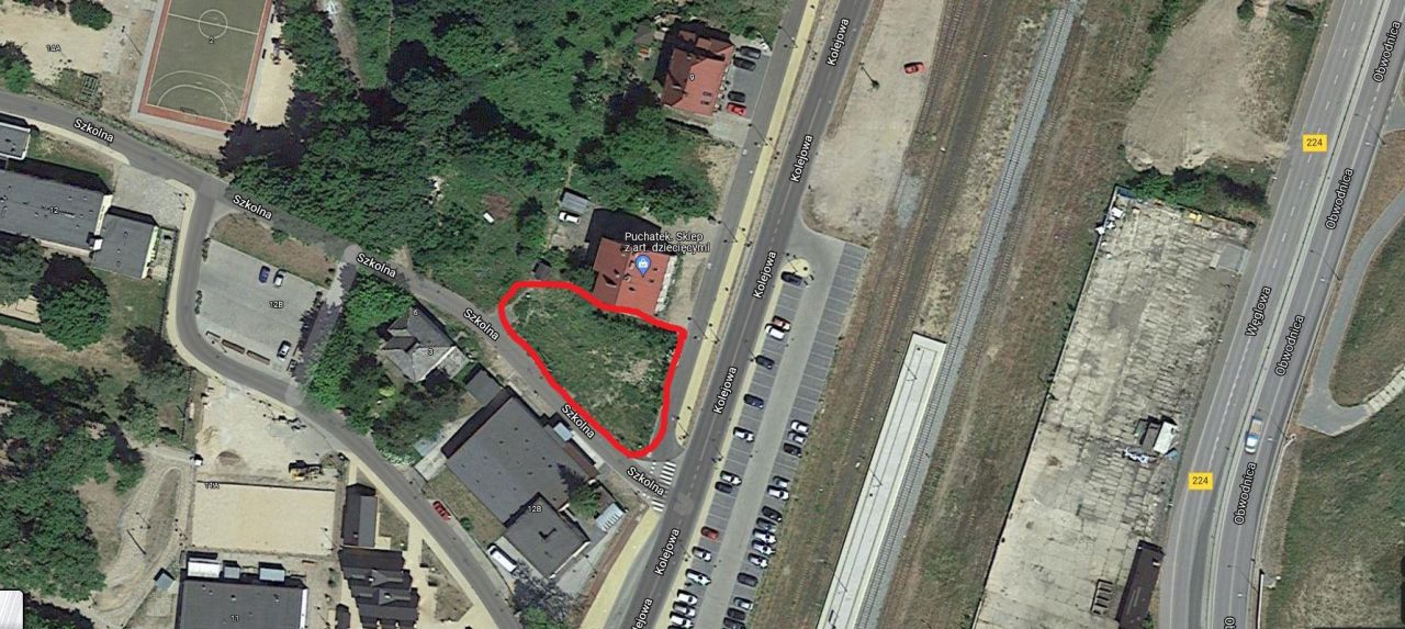 Działka inwestycyjna Kartuzy Centrum, ul. Kolejowa. Zdjęcie 2