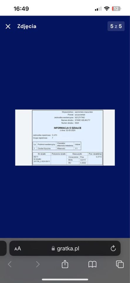 Działka budowlana Stare Kiejkuty. Zdjęcie 4