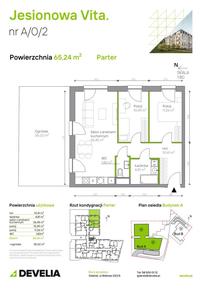 Mieszkanie 3-pokojowe Gdańsk Wrzeszcz, ul. Jesionowa. Zdjęcie 6