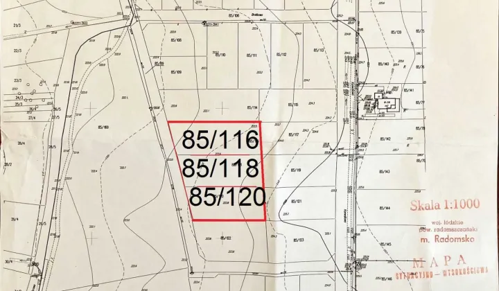 Działka budowlana Radomsko