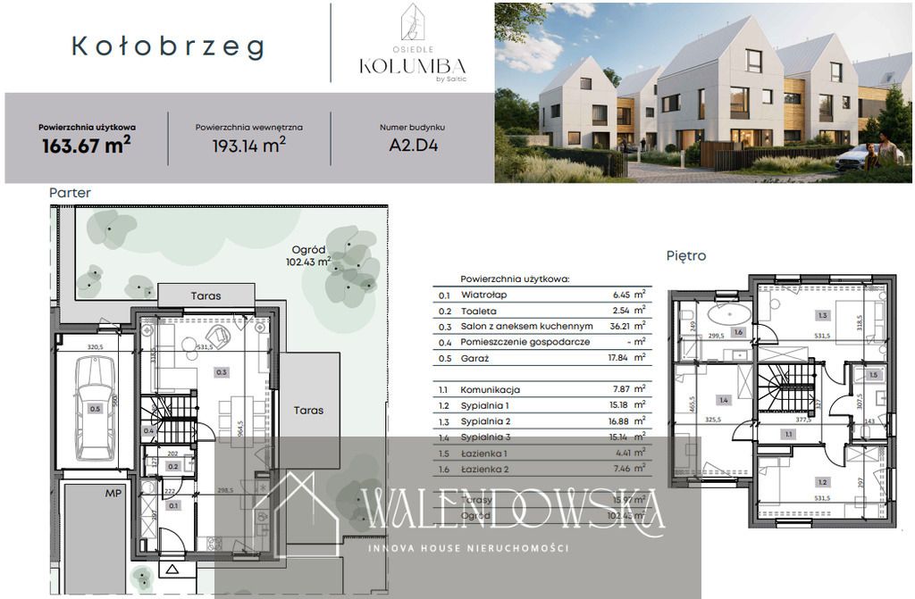 bliźniak, 4 pokoje Kołobrzeg, ul. Krzysztofa Kolumba. Zdjęcie 9