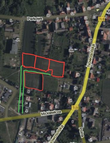 Działka budowlana Konotop, ul. Adama Mickiewicza. Zdjęcie 1