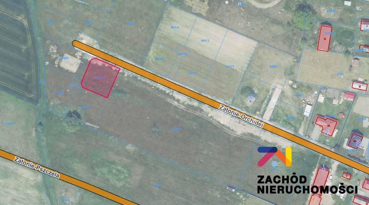 Działka budowlana Zielona Góra Zatonie, ul. Zatonie-Orchidei. Zdjęcie 2