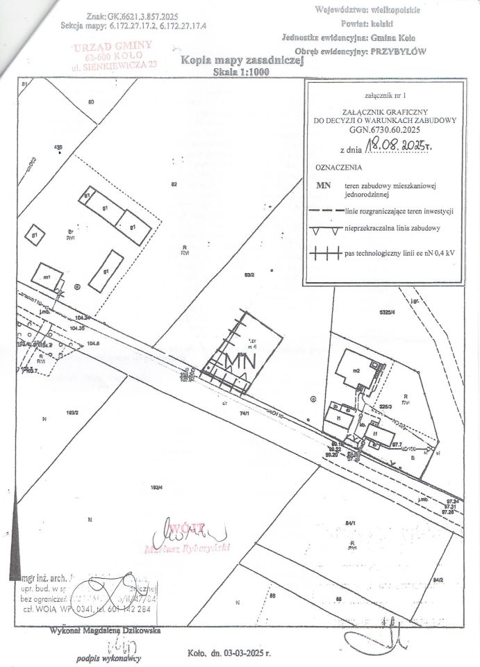 Działka budowlana Przybyłów. Zdjęcie 9