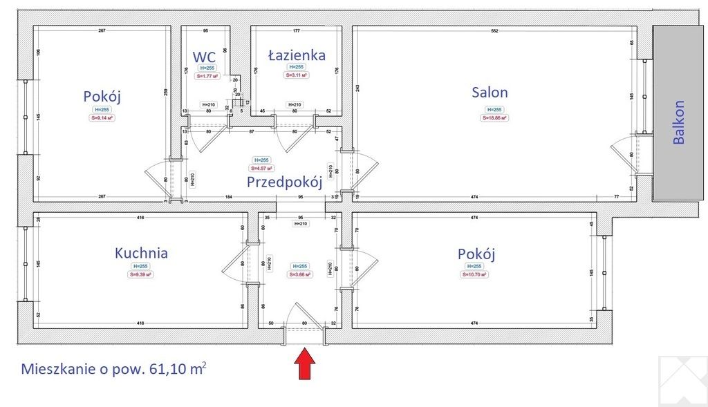Mieszkanie 3-pokojowe Przemyśl, ul. Lwowska. Zdjęcie 13