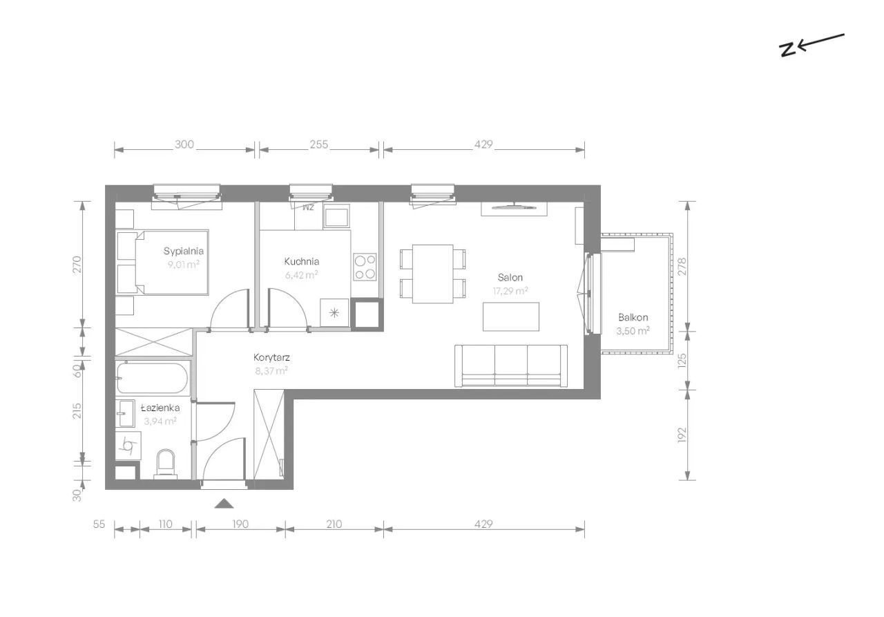 Mieszkanie 2-pokojowe Warszawa Chrzanów, ul. Szeligowska. Zdjęcie 7