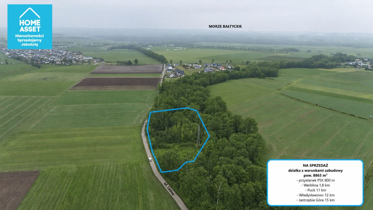 Działka budowlana Werblinia, ul. Leśna. Zdjęcie 2