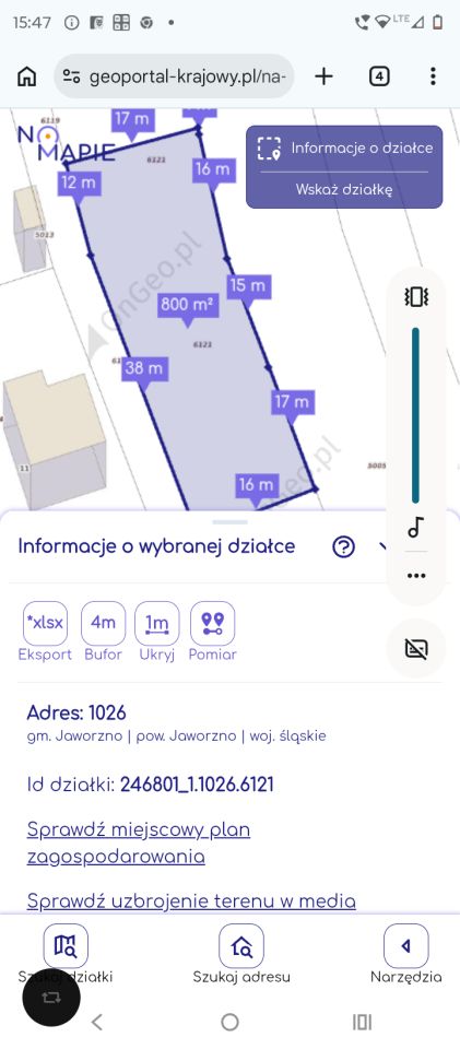 Działka budowlana Jaworzno Bory, ul. Przyjaźni. Zdjęcie 2