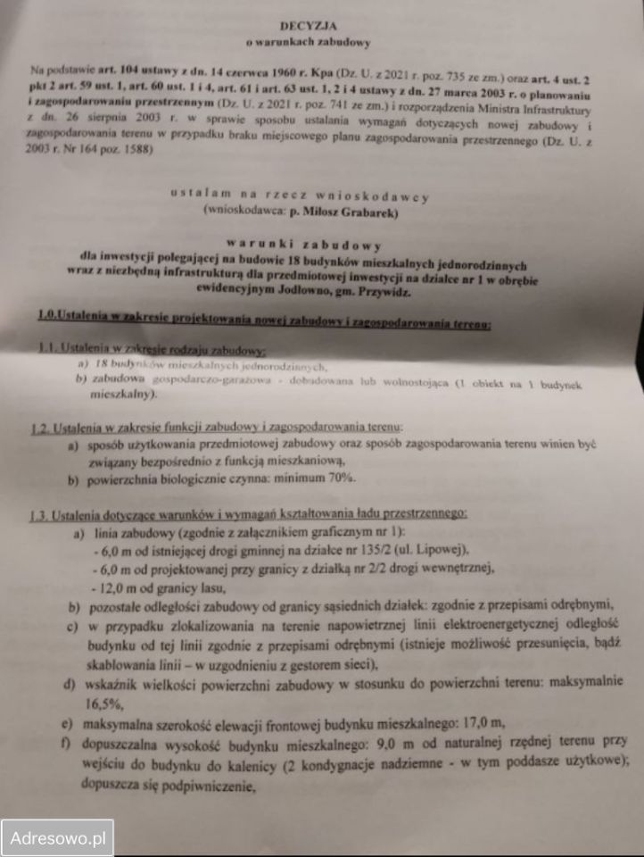 Działka rolno-budowlana Jodłowno. Zdjęcie 6