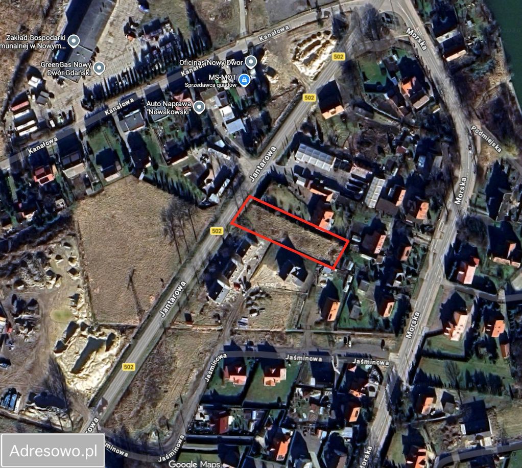 Działka budowlana Nowy Dwór Gdański, ul. Jantarowa. Zdjęcie 3