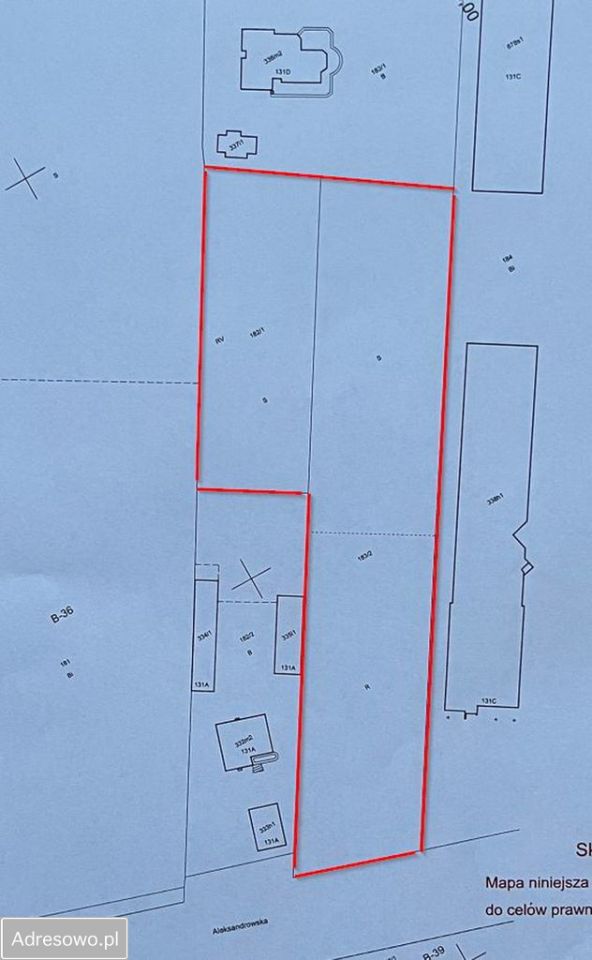 Działka inwestycyjna Łódź Bałuty, ul. Aleksandrowska. Zdjęcie 2