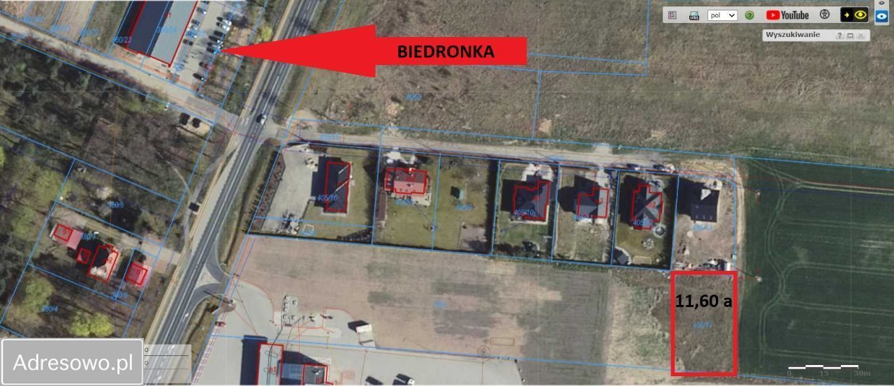 Działka budowlana Radwanice, ul. Goździkowa